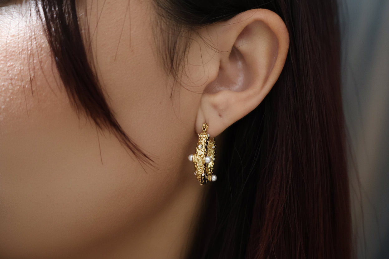 Coral Earrings