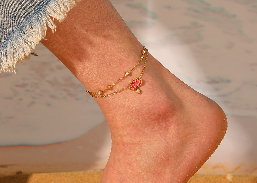 Lotus Anklet