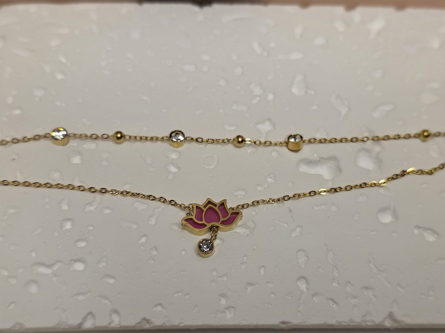 Lotus Ankle Bracelet