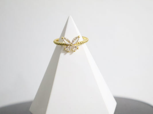 Bloom in Gold Adjustable Ring